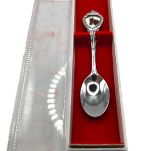 KENTUCKY Horse Souvenir Demitasse Collectible Spoon Japan Silver Tone Gift Box